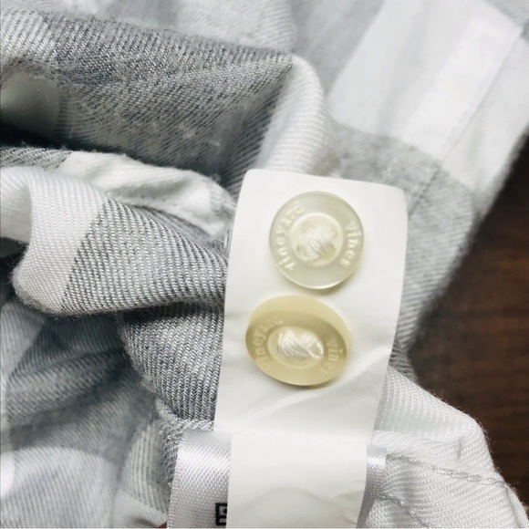 Vineyard vines Relaxed Fit Long Sleeve Flannel Button Down Shirt Women's Size 4 - Picture 8 of 11